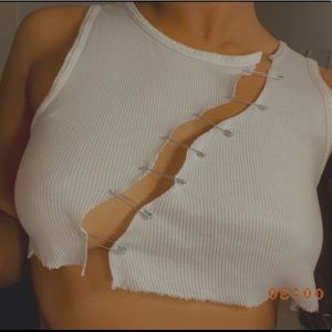 Safety Pin Crop Top